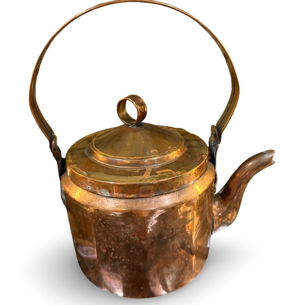 20th century antique‎ English Copper Pot Kettle Georgian style